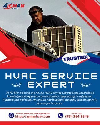 At AC Man Heating and Air, our HVAC service experts bring unparalleled knowledge and experience to every project.