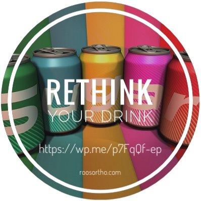 A reminder from Roos Orthodontics for National Nutrition Month, to RETHINK YOUR DRINK! https://wp.me/p7FqQf-ep