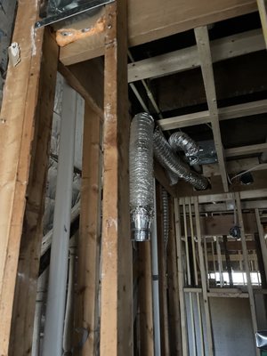 Ductwork not connected 2nd time Hvac has delayed project.