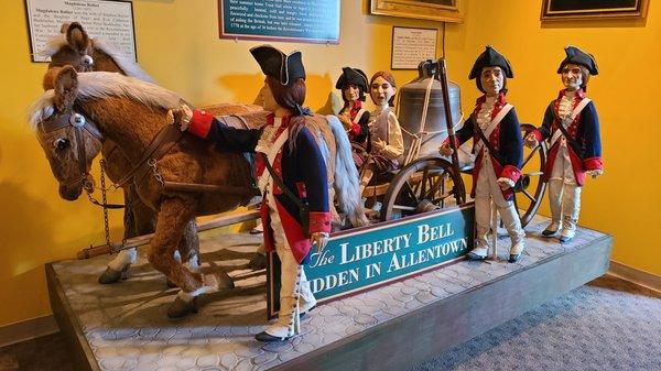 Revolutionary War diorama.