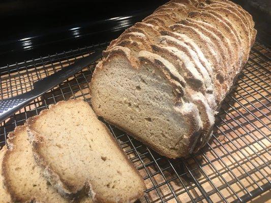 Gluten-Free/Vegan Sliced Sourdough Loaves