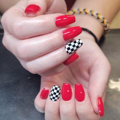 Gel-x nails with gel polish