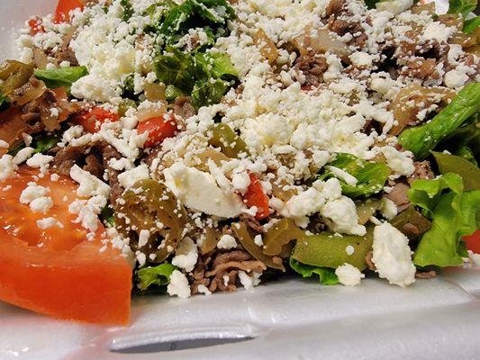 Beef Cheesesteak Salad