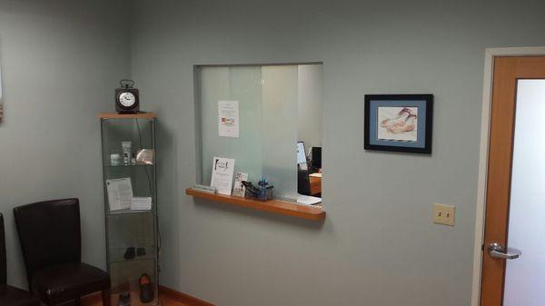 Our relaxing waiting room awaits you. We typically run on time so we call it the "non-waiting" room.