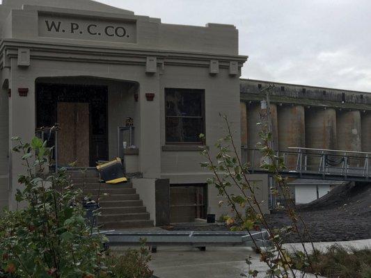 Helping with the restoration on the Baker City Clubhouse in Concrete.