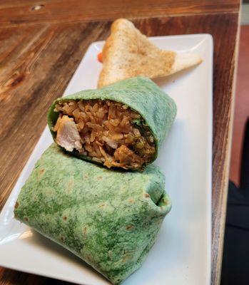 Teriyaki chicken wrap