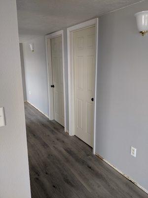 LVT plank flooring & Interior six panel doors