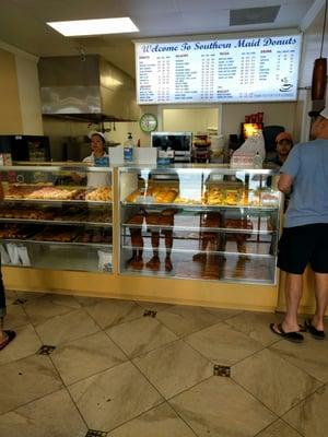 Lots of choices from donuts and croissants to Tacos to kolaches