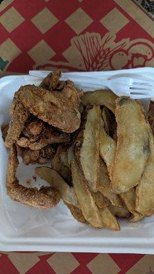 Wings and fries