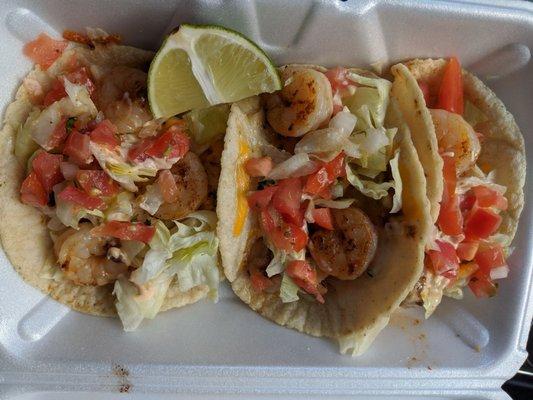 Best take-out: shrimp tacos!