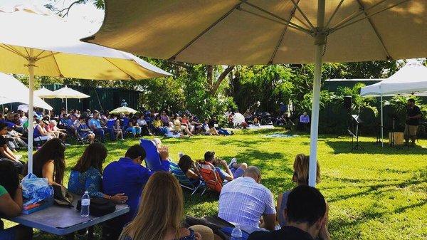 Hurricane Irma Outdoor Service because of no power.