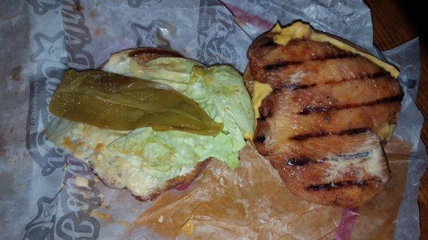 Wow for an $8 Ortega Chicken Sandwich this is pathetic