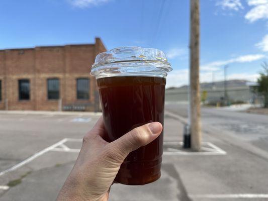 Iced americano easy ice to go