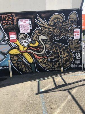 Monkey King & Dragon Mural