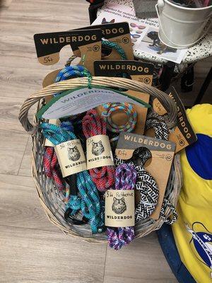 Rugged Rope Leashes from Wilderdog in 5 & 10 ft lengths. Many with carabiner attachments!