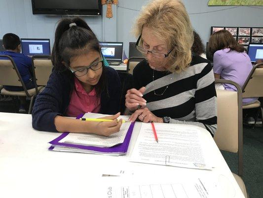 Volunteer Tutors at the Super Kids Club