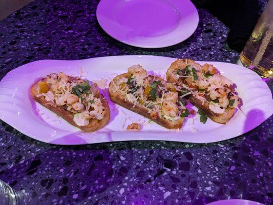 shrimp bruschetta