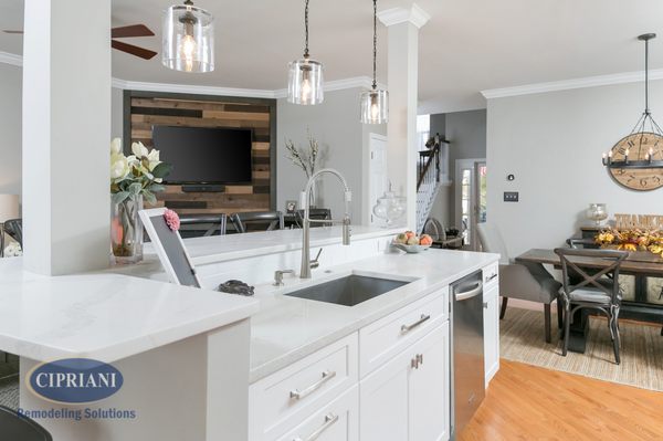 Burlington County Open-Concept Kitchen & Dining