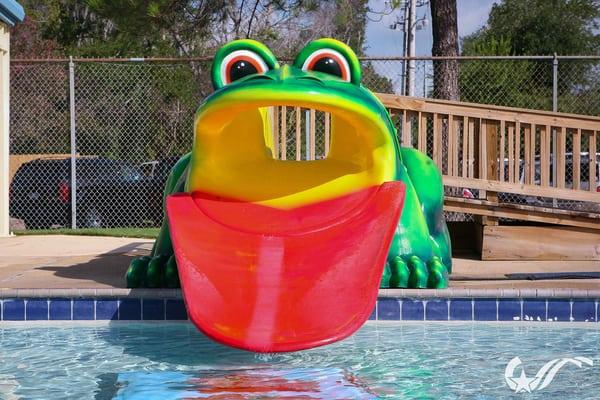 City of College Station's Adamson Lagoon mini water slide