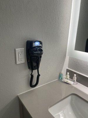 Hair dryer and night light