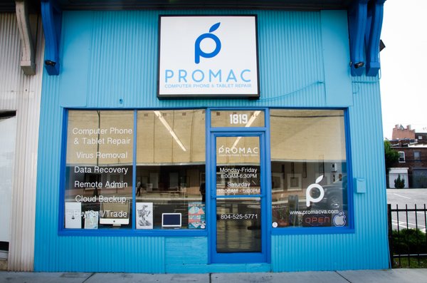 Promac Computer Repair, 1819 West Broad St. Richmond, VA 23220