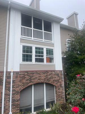 Enclosed screen porch with windows and made usable year round