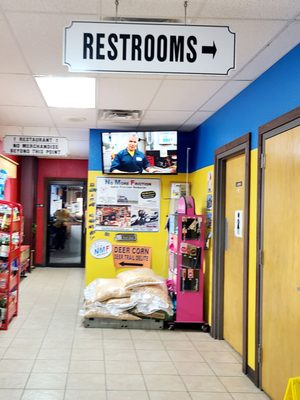 Entrance to Restrooms