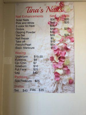 Price list