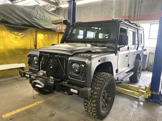 Land Rover Defender fully wrapped