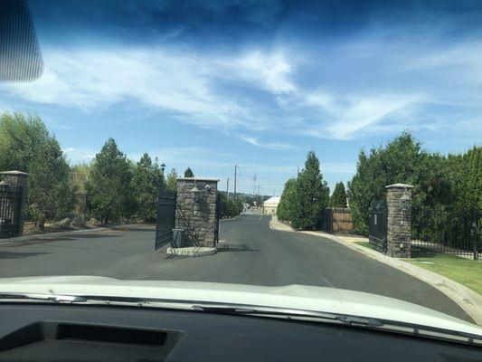 Gated formal entrance