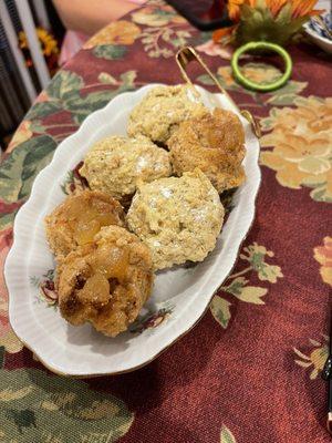 Apple and maple scones