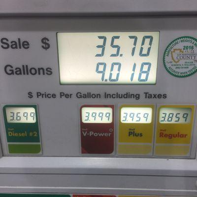 Shell station in Barstow price gouging on fuel!