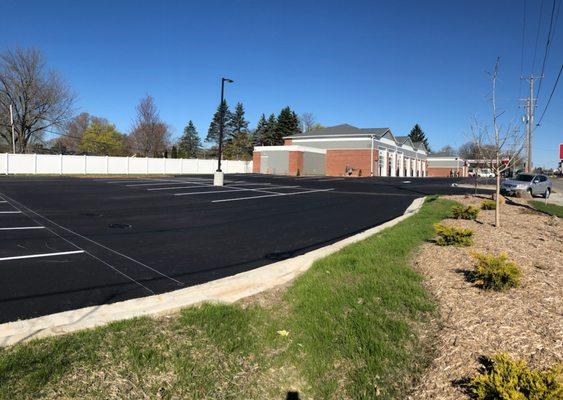 Park in our newly paved parking lot!