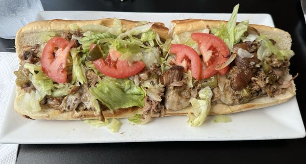 Carnitas cheesesteak