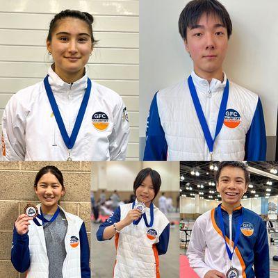 GFC medalists at Pasadena RYC/RJCC! Well done! Congratulations!