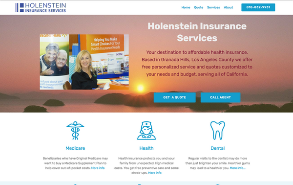 New HolensteinInsurance.com website