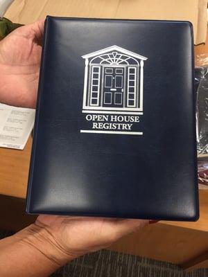 Nice NEW & smaller Open House registry book! It's so cute & I got it FIRST!