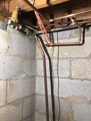 PRV and Main shutoff install