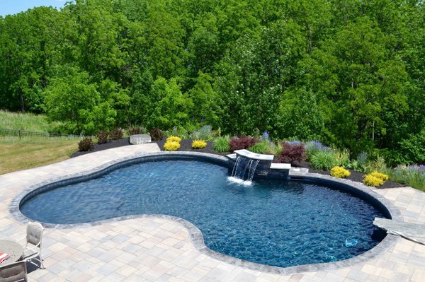 Each in-ground pool is completely customized.