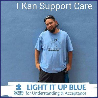 I Kan Support Care Staff in support of Autism Awareness