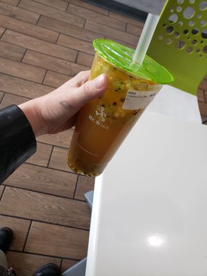 Colorful fruit tea