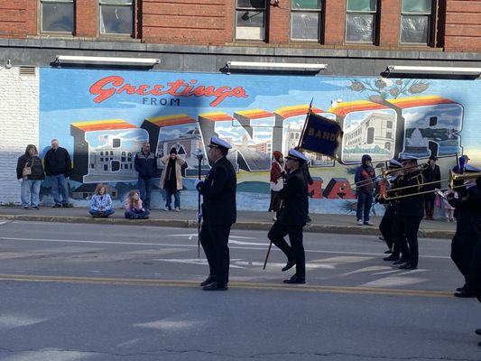 MMA Marching Band during Veterans Day 2023.