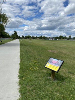 Going along the path with the storywalk