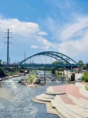 Highlands bridge and Platte River