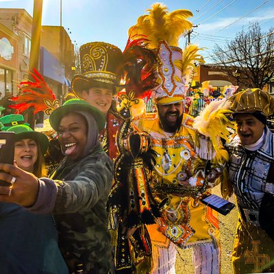 Parading for St. Patrick's Day 2019.