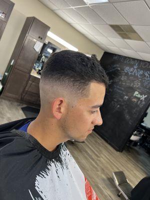 Mid skin fade