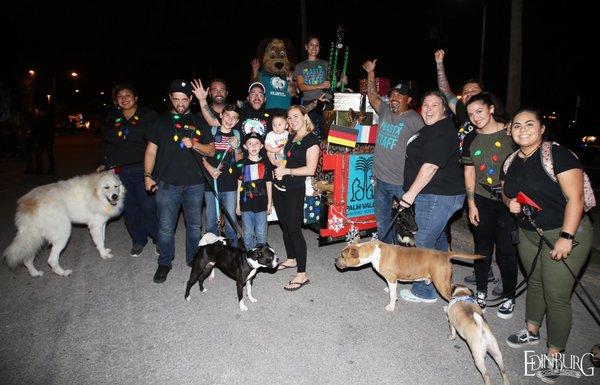 2019 PVAS Float Edinburg Parade of Lights Team