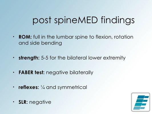 After decompression therapies