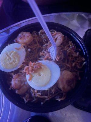 Noodles with shrimp :(