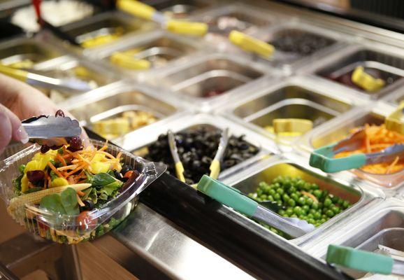 Horizons Cafe's salad bar has everything you want at only $7.75 per lb.